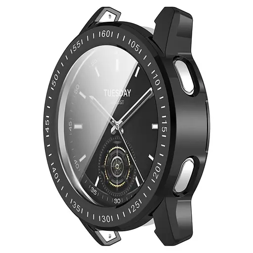 Комплект Tamister для годинника Xiaomi Watch S3 чорний (чохол + металевий ремінець 22 мм) - фото 5