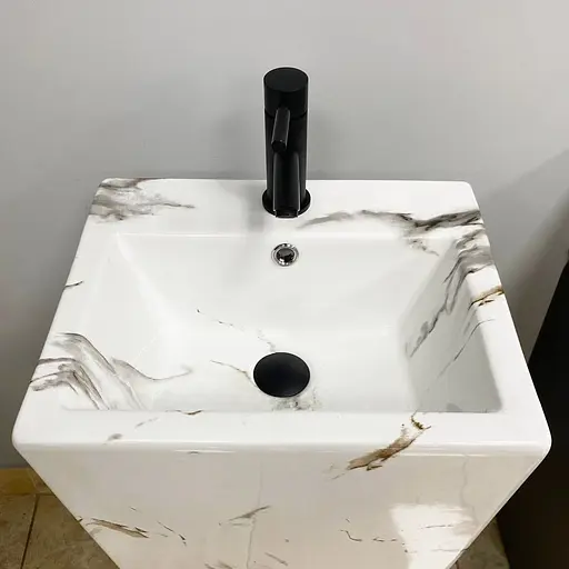 Умивальник VBI Alatri carrara підлоговий VBI-019014, Мармур - фото 2