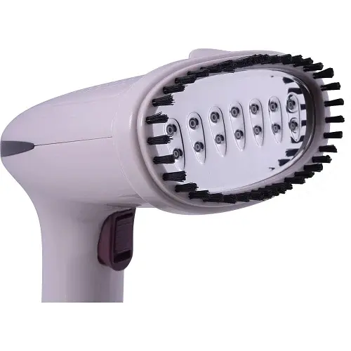 Відпарювач Liberton LHS-6900, Pink, 1500W, постійна пара 25 г/хв, об'єм бака для води 280мл, паровий удар, вертикальне та горизонтальне відпарювання, щітка, кліпса для брюк, антикрапля