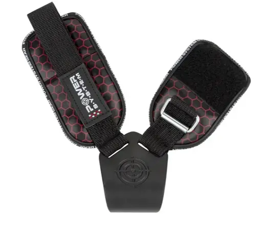 Крюки для тяги на запястье Power System PS-3360 Hooks V2 Black/Red L (PS_3360_Black/Red L) - фото 5