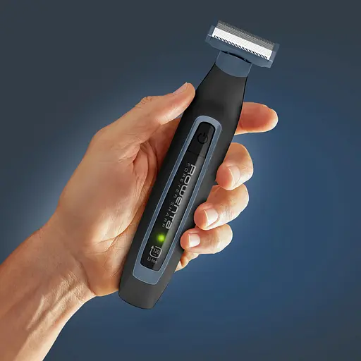 Триммер Rowenta Forever Sharp Sport Collection, для бороды и усов, сеть+акум., роторный мотор, насадок-3, сталь, черно-синий - фото 5