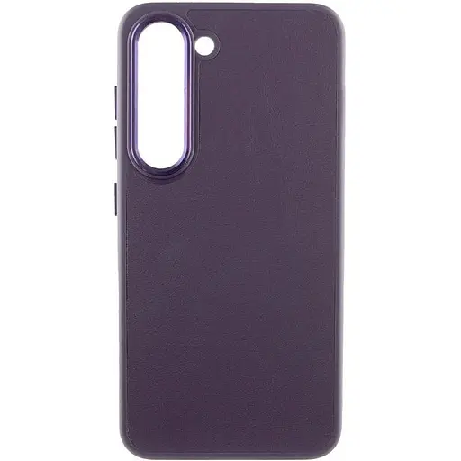 Шкіряний чохол Epik Bonbon Leather Metal Style для Samsung Galaxy S22+ Фіолетовий / Dark Purple