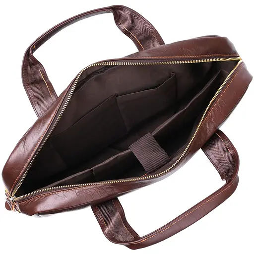 Деловая кожаная сумка для ноутбука мужская Vintage 40х27х7 см sum0020154 - фото 4