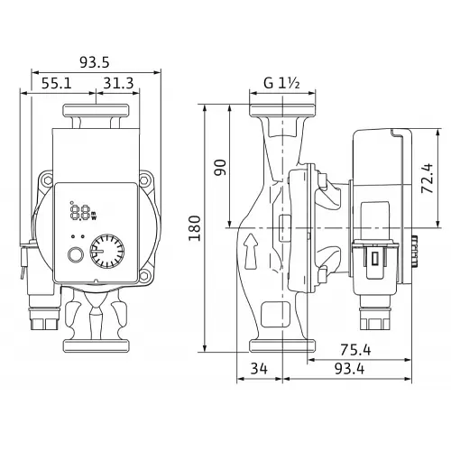 Циркуляционный насос Wilo Yonos PICO 25/1-6-180 (4215515) - фото 2