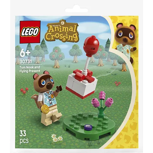 Конструктор LEGO Animal Crossing Том Нук и летучий подарок 33 детали (30731) - фото 1