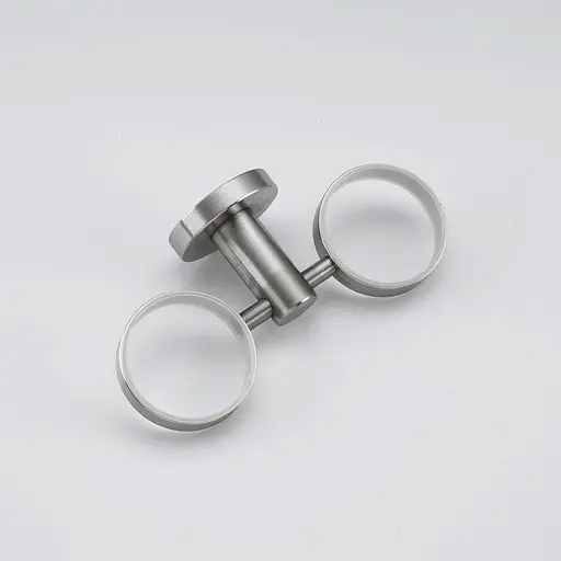 Склянка подвійна з тримачем Frap скло нержавіюча сталь F30108 1/20 хром - фото 2