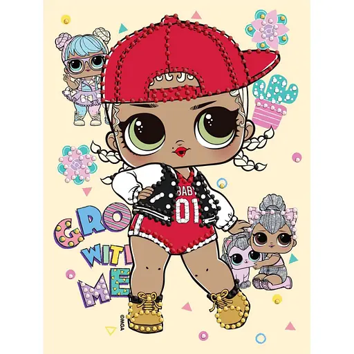 Алмазна мозаїка "L.O.L. Surprise! SWAG" Ідейка AML1196, 15x20 см - фото 1