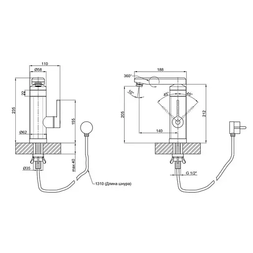 Кран для кухні проточний Lidz (CRW) 95 00 061 - фото 6