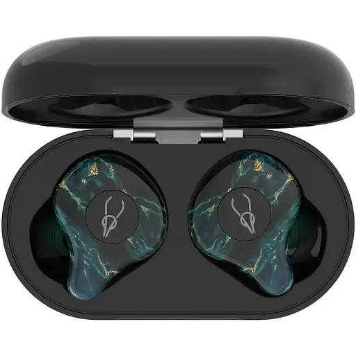 Бездротові Bluetooth навушники Sabbat E12 Ultra Dream Stone c підтримкою aptX чорно-зелені - фото 2