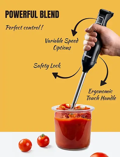 Ручний блендер Bestron ASM250Z чорний - фото 3