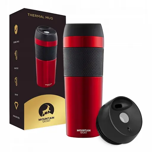 Термокружка Mountain Goat Travel 0.4 л Red (P-5907739315717) - фото 1