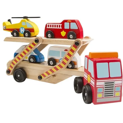 Аварийный перевозчик-трейлер Melissa & Doug деревянный (MD14610)