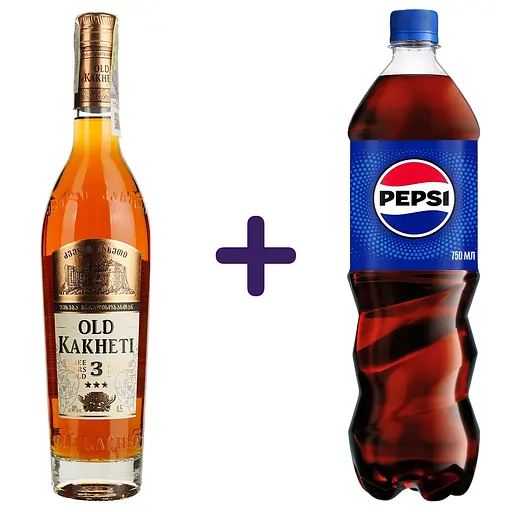 Бренді Old Kakheti 3 зірки 40% 0.5 л (86351)