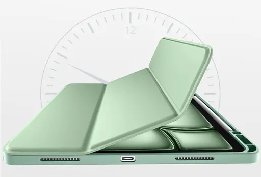 Чехол-книжка CDK для Apple iPad Pro 12.9" 5gen 2021 экокожа/силикон Smart Case cлот cтилус(017899) light green - фото 3
