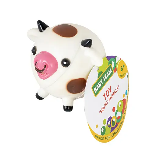 Дитяча іграшка для купання "Бризкаючі тваринки Корівка" 8750_корівка з коричн.пля - фото 2