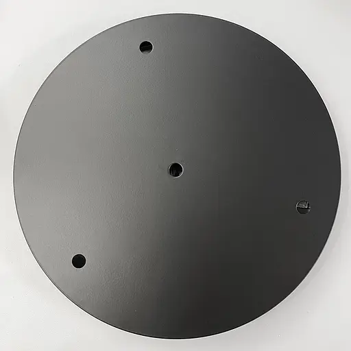 Круглое потолочное основание в черном цвете для 3 светильников 25х3 см | Line F | Арт. BASE 3 BK - фото 1