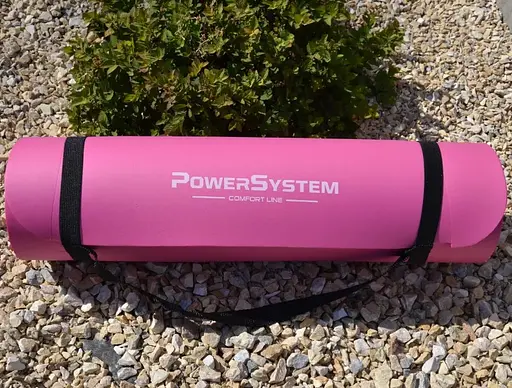 Коврик для йоги и фитнеса Power System PS-4017 NBR Fitness Yoga Mat Plus Pink (180х61х1) (PS-4017_Pink) - фото 10
