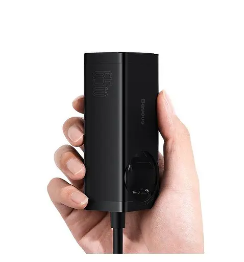 Зарядний пристрій Baseus 65 W GaN3 Pro (PSZM000901 ) + кабель чорний - фото 6