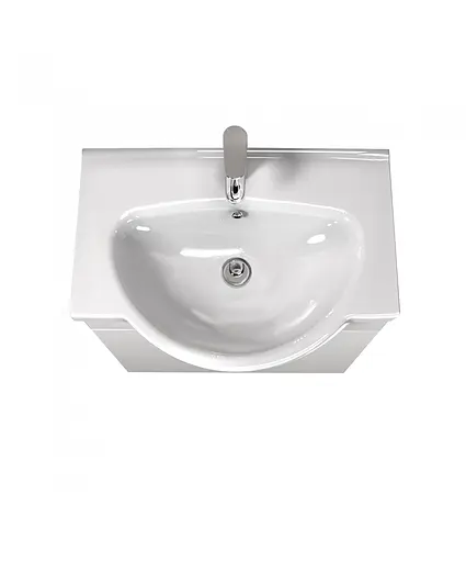 Тумба Мойдодир Tetris White 65 з умивальником Freja 65 Білий - фото 3