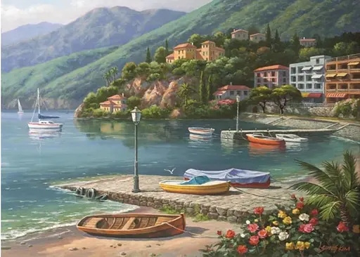 Пазл Anatolian Бухта на схилі пагорба 1000 ел. (1096-1) - фото 2