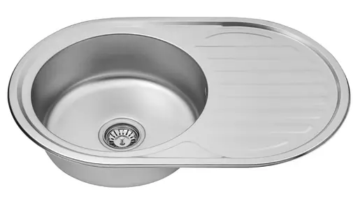 Кухонная мойка Kroner KRP Satin - 7750 (0,8 мм) (CV022788) - фото 3