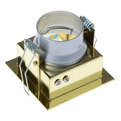 Світильник точковий Brille квадрат HDL-07-WL3 BRASS MR16 154080 - фото 3