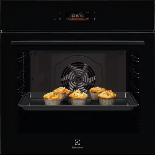 Духовой шкаф электрический Electrolux 72 л A+ дисплей конвекция телескопические направляющие черный