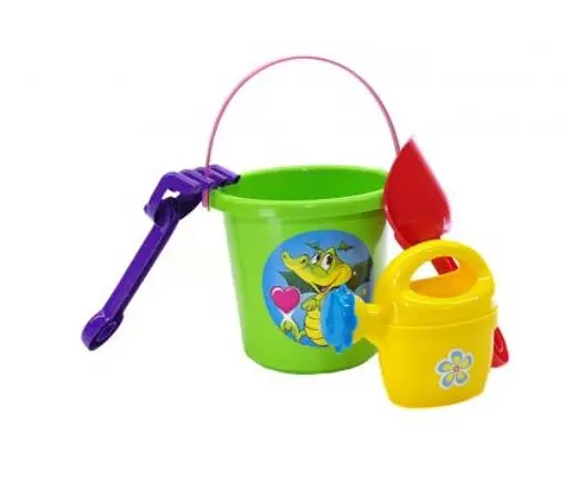 Набір пісочний №1 в сітці 013555/1 Салатовий - фото 1