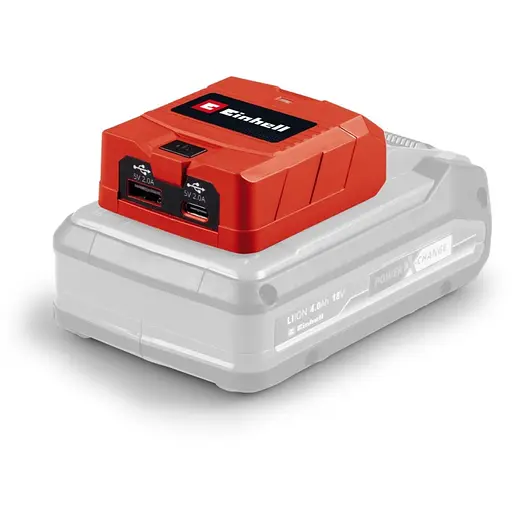 USB-адаптер Einhell TC-CP 18 Li USB A/C - Solo PXC 18В аккумуляторный Type-A/Type-C без АКБ и ЗУ (4514148) - фото 2