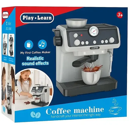 Інтерактивна дитяча іграшка Кавоварка HJ623 з водою, звуком і світлом - фото 2