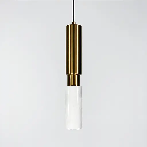 Підвіс Gleam із білим мармуровим плафоном в стилі Ар-деко Line.F SC 1/1 WH - фото 3