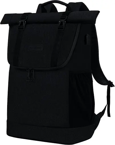 Офисный рюкзак с отделением для ноутбука 15,6 Roll Top черный Kroser sum0028812 - фото 1