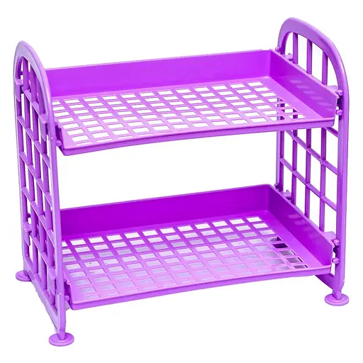Органайзер-полиця пластикова 2 яруси в асортименті 22 x 20 x 14 см