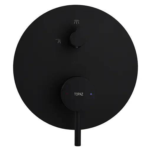 Смеситель для душа TOPAZ LOFT TLF 32205-H39-BL встроенный латунный с душевой штангой и лейками для ванной - фото 6