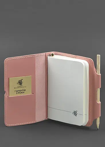 Шкіряний блокнот (Софт-бук) 3.0 рожевий - фото 5