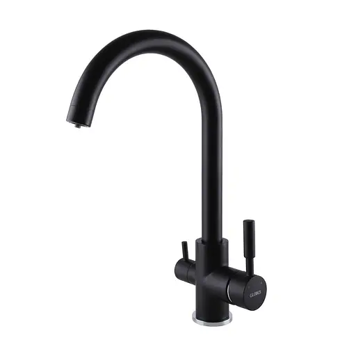 Змішувач для кухні під осмос Globus Lux GLLR-0333-10- BB Чорний матовий - фото 1