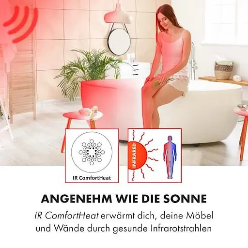 Інфрачервоний обігрівач Klarstein Hot Spot Crystal Reflect Smart (10035063) - фото 8