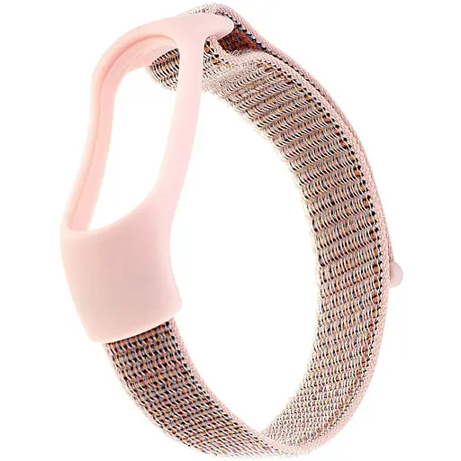 Ремешок Nylon Mi Band 3/4/5/6/7 Розовый - фото 1