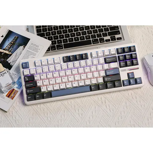 Клавиатура Aula F87 Gasket Greywood V3 Switch White (6948391208602) [146698] - фото 7