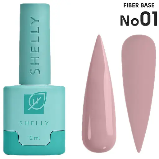Камуфлирующая база Shelly с нейлоновыми волокнами 01 Fiber Base 12 мл - фото 1