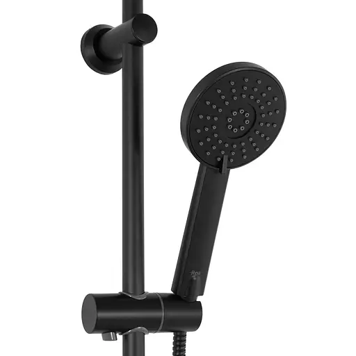 Душевая система Rea Bliss с термостатом black REA-P8804, Черный матовый - фото 4