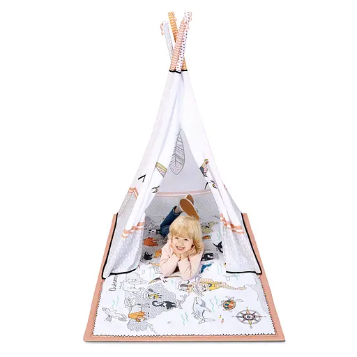 Развивающий коврик-палатка Kinderkraft Tippy Вигвам 3в1 - фото 3