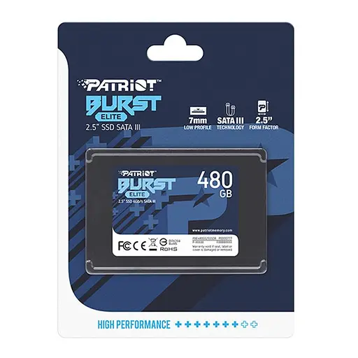Накопичувач SSD 480GB Patriot Burst Elite 2.5 SATAIII TLC (PBE480GS25SSDR) - фото 3