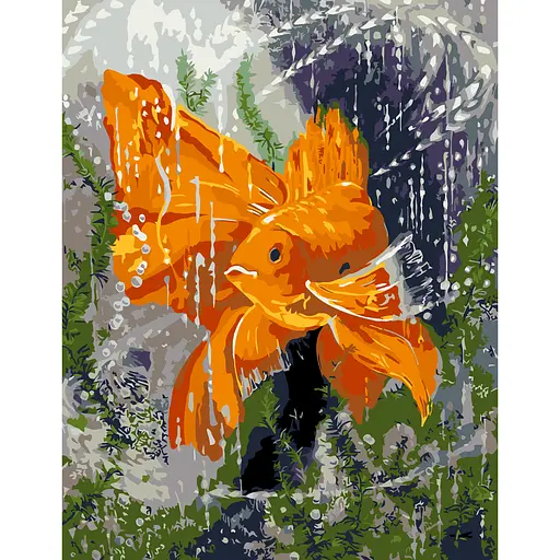 Картина за номерами Rosa Start Золота рибка 35x45 см в коробці