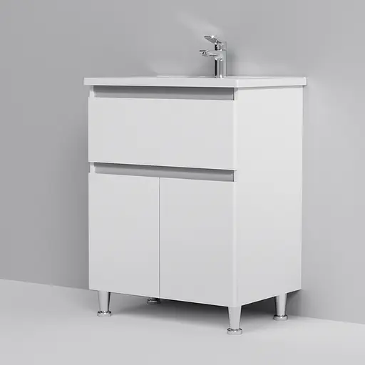 Тумба з умивальником AM.PM X-Joy 65 см підлогова 1 ящик Білий M85-FSX0653-WC0653WG38 Білий - фото 4
