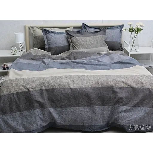 Комплект постільної білизни TAG Tekstil з компаньйоном 1.5-спальний Різнокольоровий 000240770 (R-T9270)