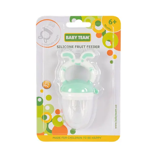 Ніблер для прикорму немовлят Фрут Фідер 6203_бірюзовий, харчовий силікон - фото 3