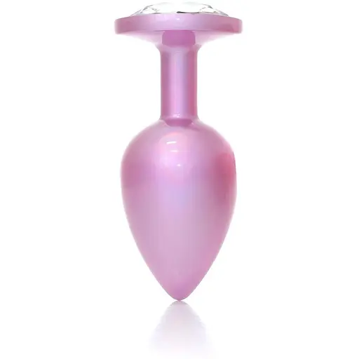Анальна пробка B-Series HeavyFun Jewellery Pearl Pink Plug S 7 см (прозорий)
