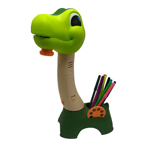 Проектор для рисования Bambi SE-123, 18 предметов, динозавр, слайды, маркеры, музыка, свет Вид 2 - фото 1