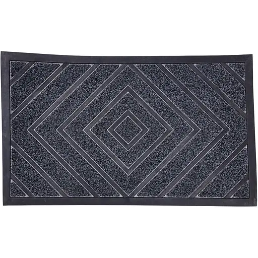Килимок Yiwu HP-47-3G протиковзний ПВХ з рельєфним малюнком 75×45 см сірий - фото 1